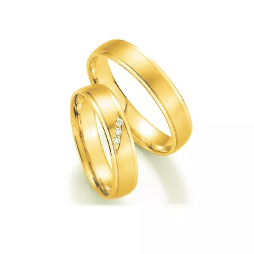 Par de Alianças BUCARESTE em Ouro 18k - NORTHOFF - Sonhos em Ouro 18k!