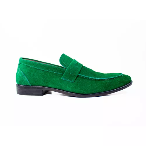 Sapato Mocassim Casual Masculino Verde - Top Franca Shoes | Calçados Confortáveis em Couro