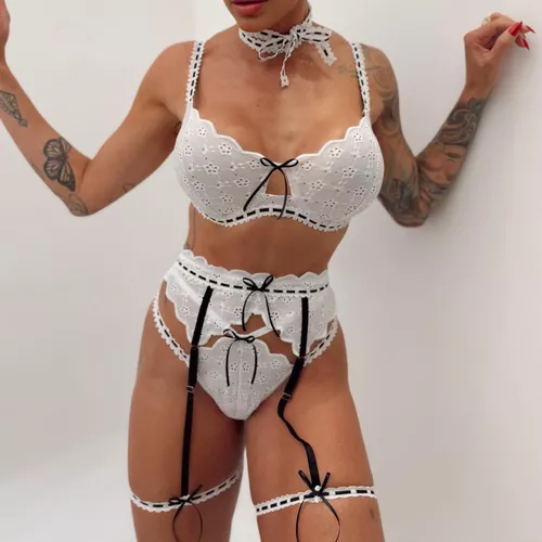 Lingerie Loula Preta e... - Viúva Negra Underwear