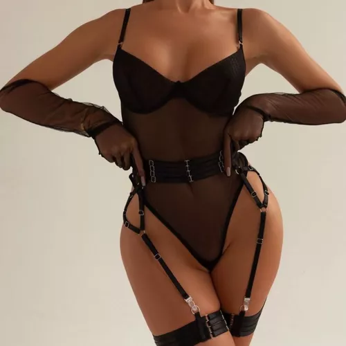 Body Amber Preto - Viúva Negra Underwear