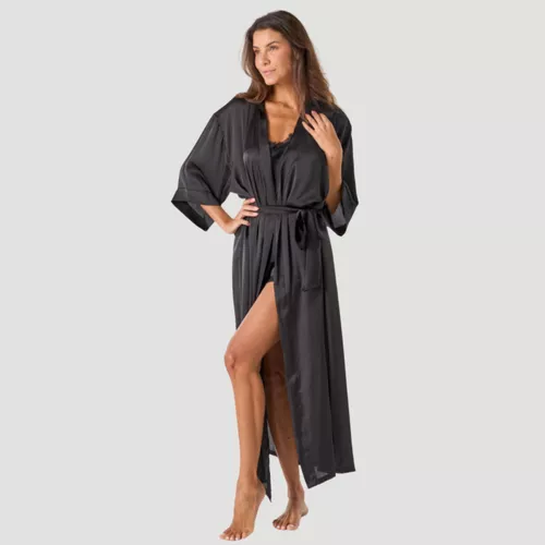 Robe Acetinado Longo -... - Viúva Negra Underwear