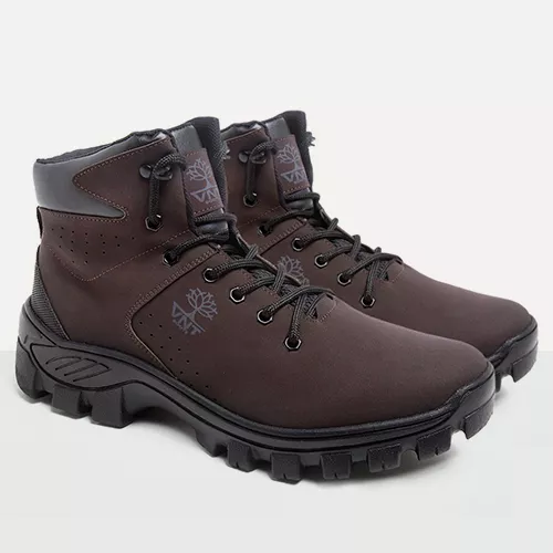 Bota Coturno VNT Masculina Adventure Original Café... - VNTBOOTS