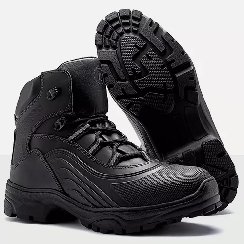 Bota Coturno Militar VNT Tática Mid Preto