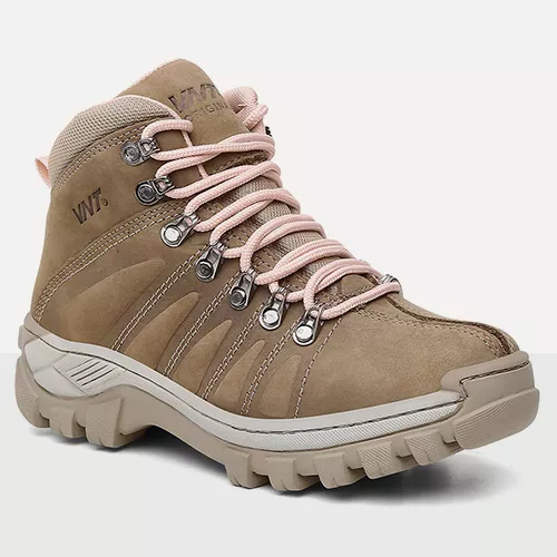 Bota Feminina Nobuck Bege