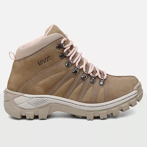 Bota Feminina Nobuck Bege