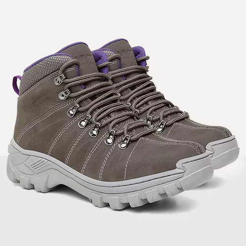 Bota Feminina Nobuck Cinza - 3061GCINZA - VNTBOOTS