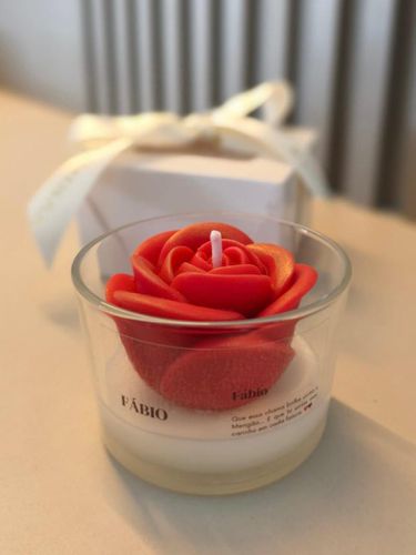 Vela Rosa Lumiere Vermelha 90g.