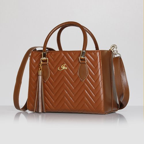 Bolsa Lorena Média Ágata Caramelo