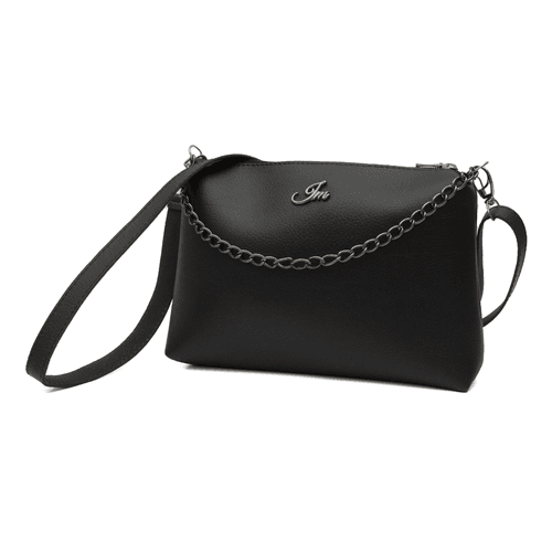 Bolsa Tiracolo com Corrente Pequena Preto