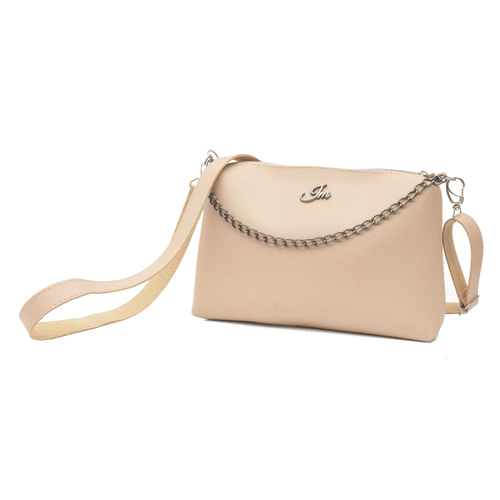 Bolsa Tiracolo com Corrente Pequena Nude