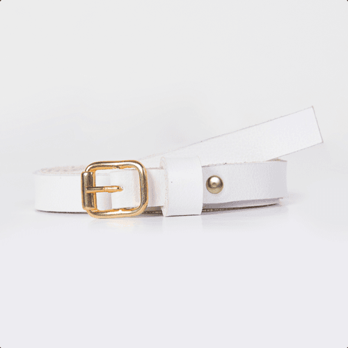 Cinto Feminino Fino Branco