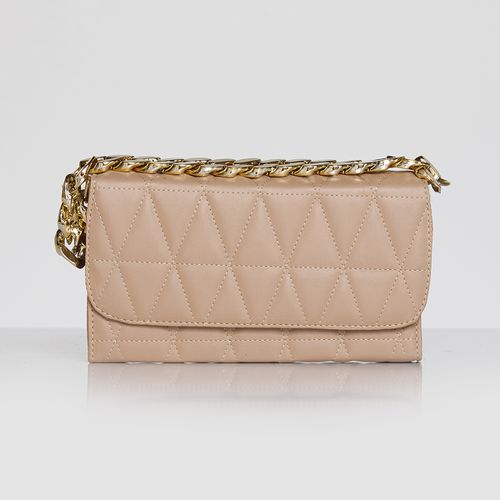 Bolsa Clutch Corrente Nude