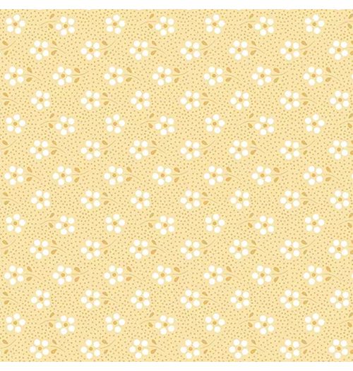 Tecido Tricoline Mini Primavera - Amarelo