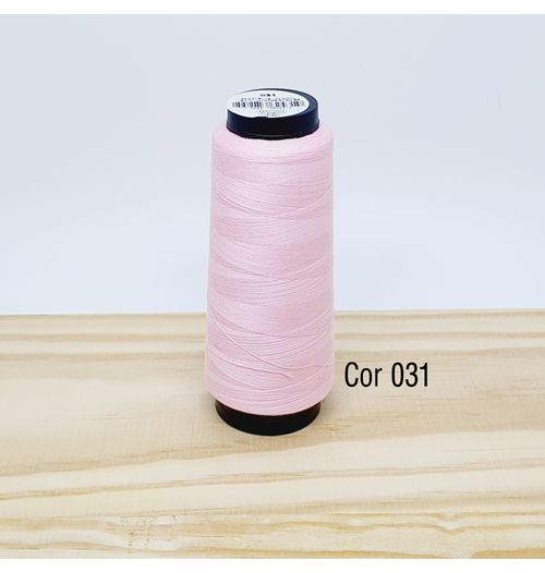 Linha para costura Resistente 2000j - cor 031 (rosa bebê)