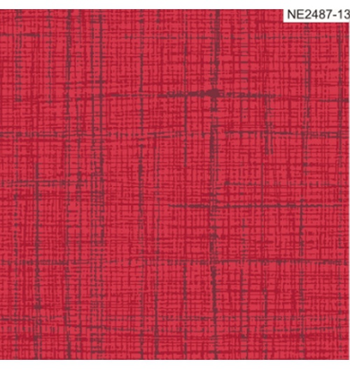 Tecido Tricoline tom tom linho 100% algodão - vermelho