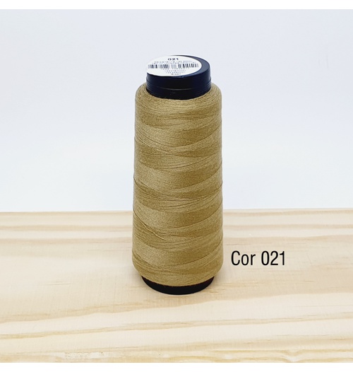 Linha para costura Resistente 2000j - cor 021 (caqui)