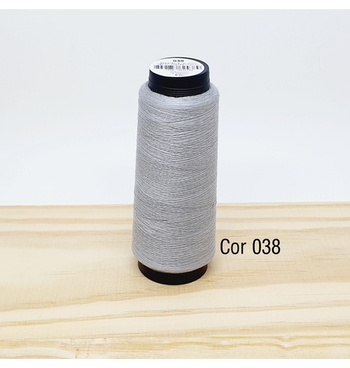 Linha para costura Resistente 2000j - cor 038 (cinza claro)