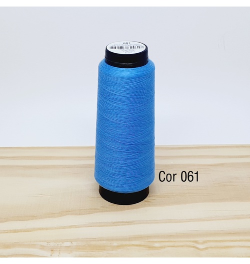 Linha para costura Resistente 2000j - cor 061 (azul médio)