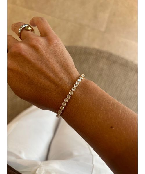 PULSEIRA RIVIERA BANHADA A OURO - Dri Ferreira Semi Joias