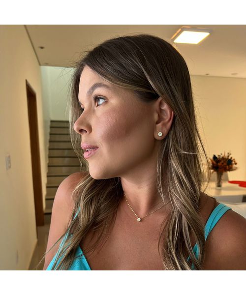 BRINCO PONTO DE LUZ FIXO G BANHADO A OURO 18K - Dri Ferreira Semi Joias