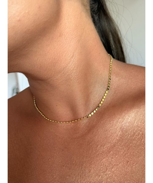 CHOKER CHAPINHAS BANHADO A OURO - Dri Ferreira Semi Joias