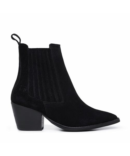 Bota Western Texana 6100 - Camurça Preto - ZEBOTINA