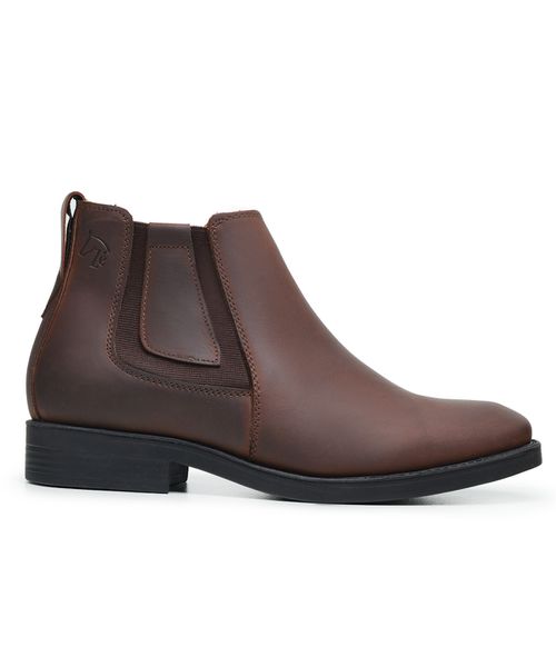Botina Feminina 6002 - Crazy Horse Chocolate - ZEBOTINA