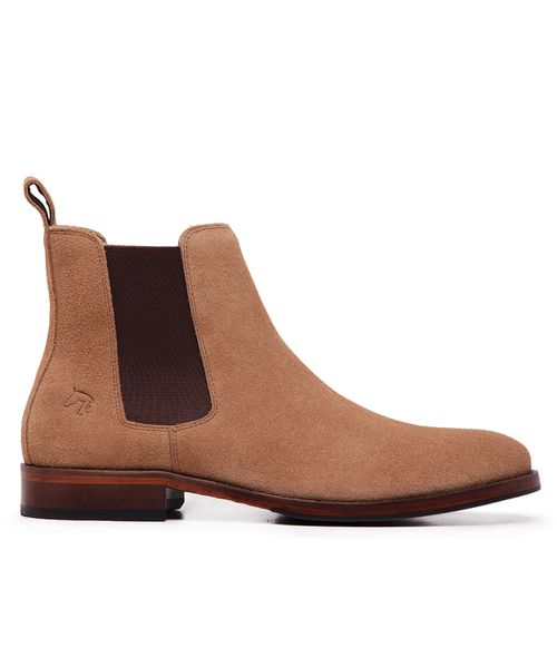 Bota Chelsea Clássica 7100 - Camurça Caramelo - ZEBOTINA