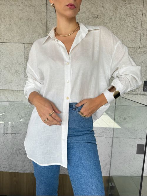 Camisa Tayla Off white - AMARI BRAND