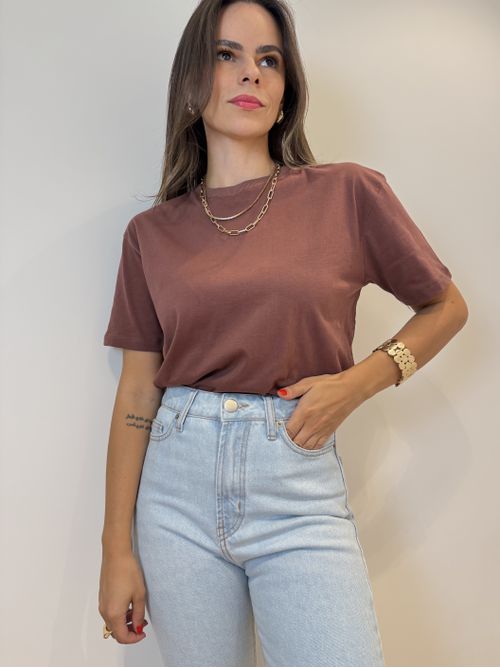 T-shirt Adelia - Marrom - AMARI BRAND