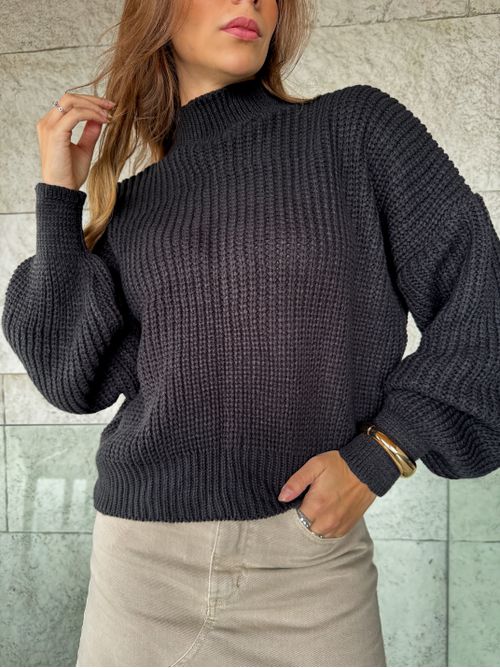 Blusa de Tricot Neiva - Preto - AMARI BRAND