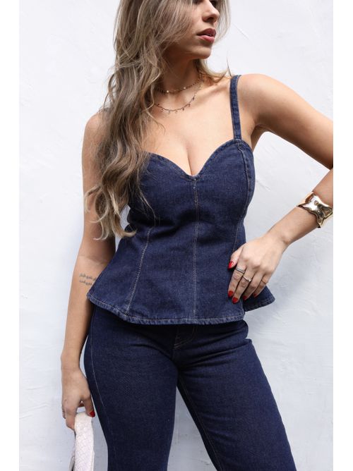 Top Lara jeans - amaciado - AMARI BRAND