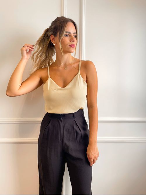 Blusa Gizza Regata Basica - Bege - AMARI BRAND