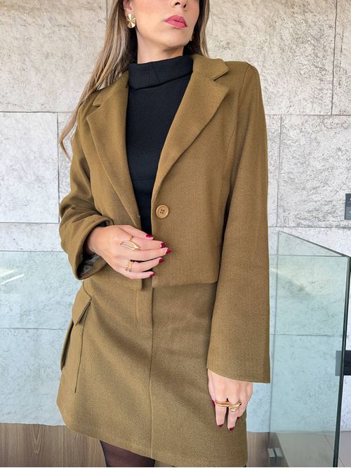 Casaco Lã Valentina - Verde - AMARI BRAND