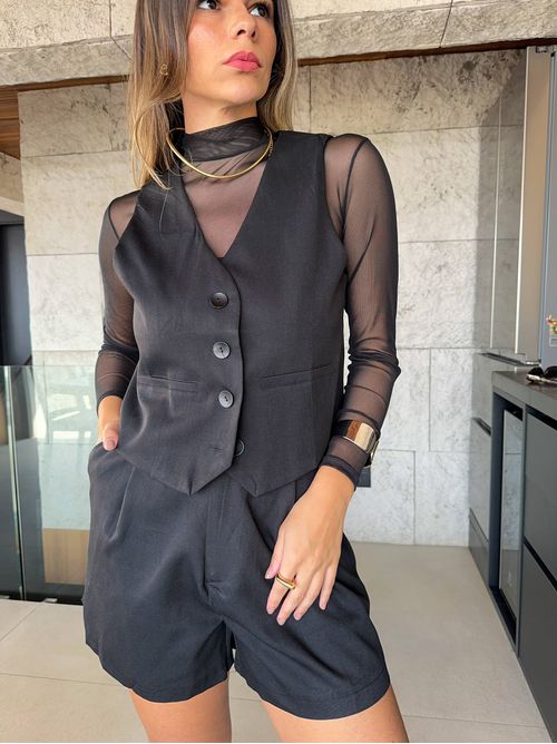 Short Hanna Alfaiataria - Preto - AMARI BRAND