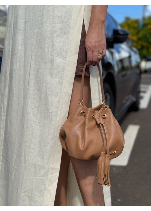 Bolsa Bucket Camel - Donna Clô
