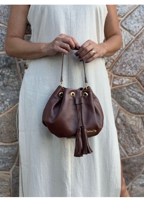 Bolsa Bucket Chocolate - Donna Clô