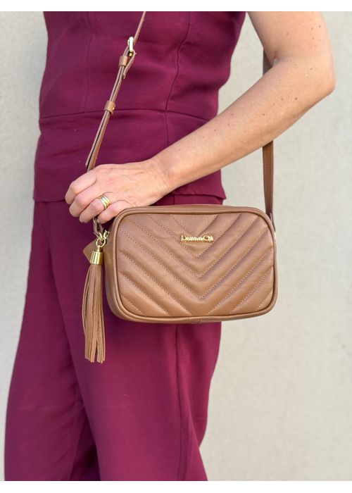 Bolsa Jéssica Média Caramelo - Donna Clô