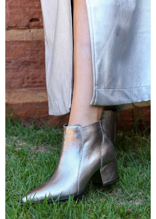 Bota Metalizada Grafite / Ônix Donna Clô - Donna Clô