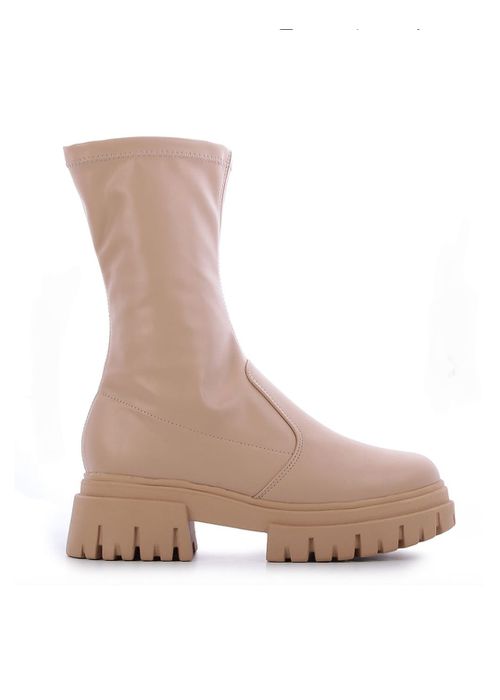 Coturno strech bege tratorado Donna Clô - Donna Clô