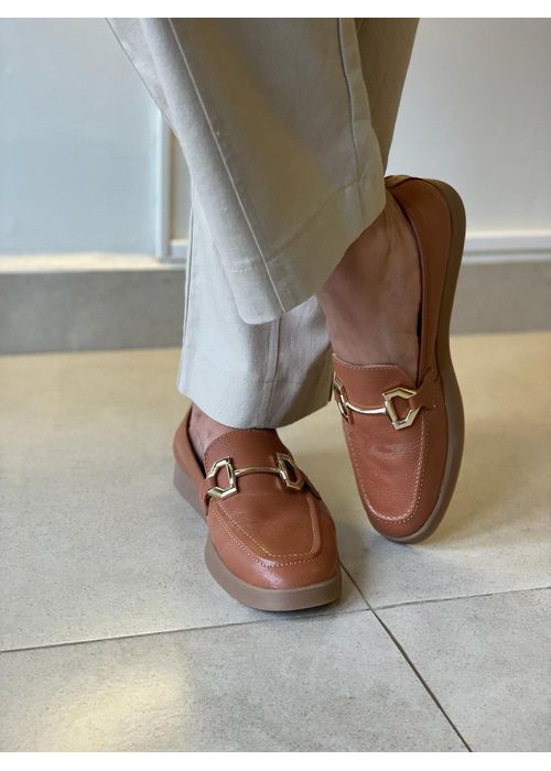Sapato Mocassim Caramelo Giulia Domna - Donna Clô