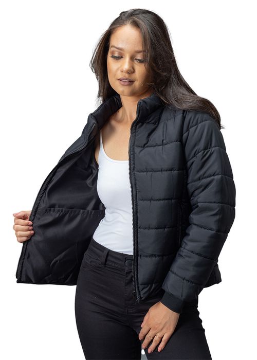 Jaqueta Puffer Feminina Preta - DULK