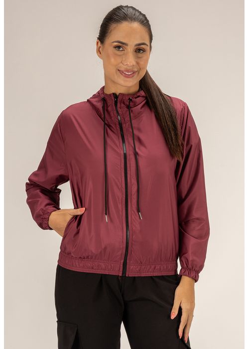 Jaqueta Corta Vento Feminina Classic Bordô - DULK