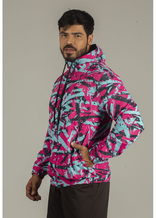 Jaqueta Corta Vento Masculina Classic Camuflado Ne... - DULK