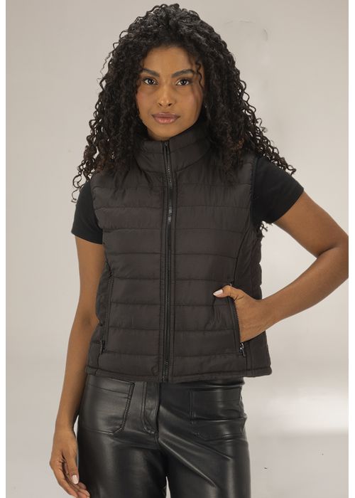 Colete Puffer Feminino Preto - DULK