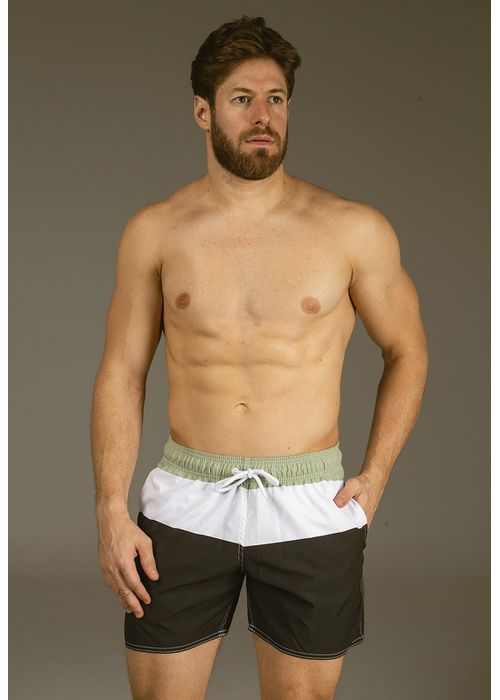 Short Masculino Estampado Oliva Dulk - DULK
