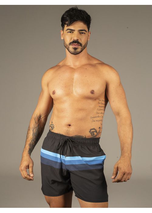 Short Masculino Estampado Listras 155 Dulk - DULK