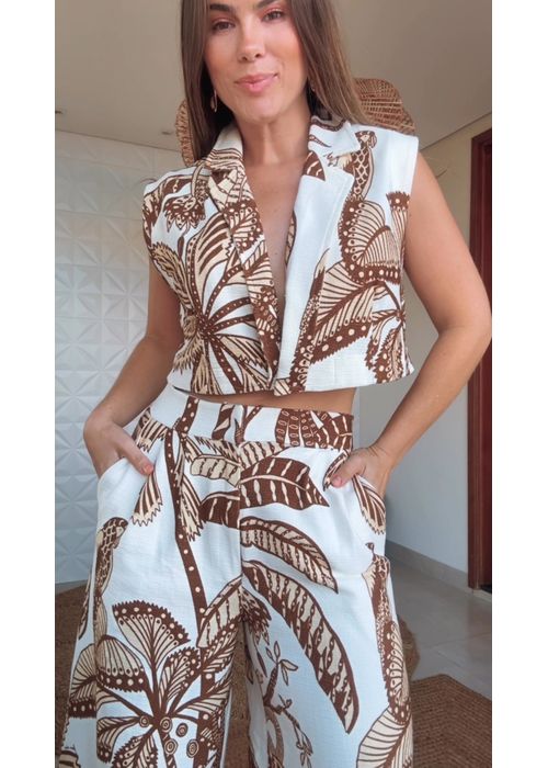 Colete Amazonia Estampado - LUCIELENA LARA