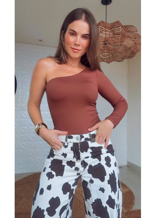Body Ombro Só Marrom - LUCIELENA LARA