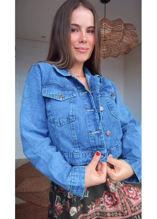 Jaqueta Cropred Ozzo Jeans - LUCIELENA LARA